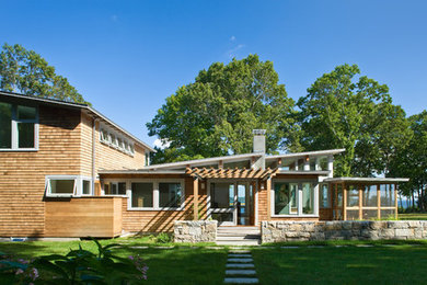 Trendy exterior home photo in Providence