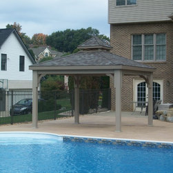 12' Clay Vinyl Pavilion - Gazebos