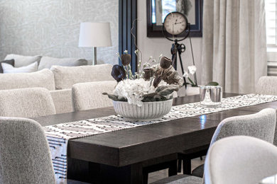 Mid-sized transitional home design photo in Other