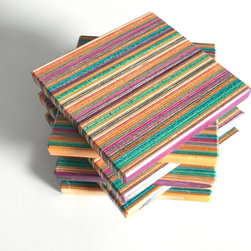 Recycled Skateboard Coasters - Products