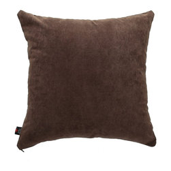 Yorkshire Fabric Shop - Earley Scatter Cushion, Chocolate, 55x55 Cm - Scatter Cushions