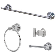 Kingston Brass BAK297348SN 3-Piece Bathroom Accessories Set, Brushed Nickel