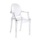 Casper Dining Armchair, Clear