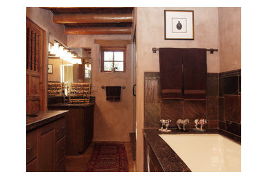 Inspiration for a southwestern bathroom remodel in Albuquerque