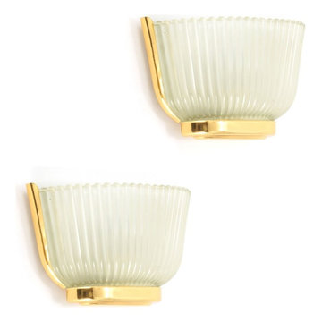 FRENCH ART DECO WALL SCONCES FROM L'ART DE VIVRE C.1940/1950