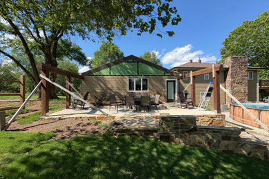 Example of a farmhouse patio design in Other