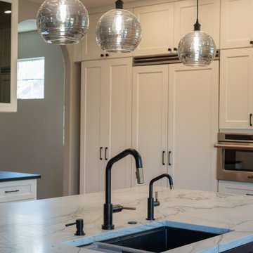 Boulder County Luxury Kitchen Remodel with Quartzite Island & Custom Cabinetry