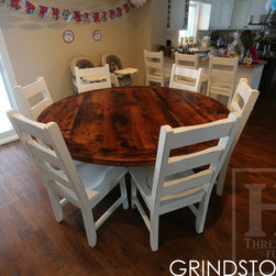 Round Reclaimed Wood Tables - Dining Tables