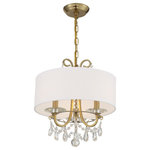 Crystorama - Othello 3 Light Vibrant Gold Chandelier - Classic like a timeless piece of jewelry, the Othello collection dazzles with traditional glamour. This lavish fixture is decorated with swags of faceted cut crystal jewels, optimally cut for awe inspiring sparkle. These fixtures add the perfect bit of glam to any room, and are sure to catch the eye and the light.