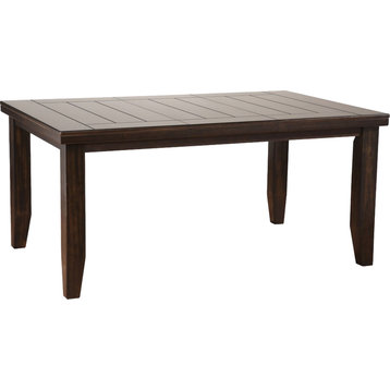 HomeRoots 42" X 48-66" Espresso Dining Table