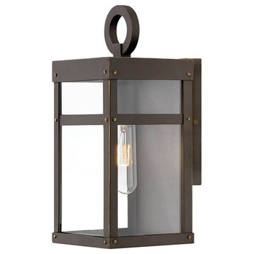 Porter 1 Light 13" Tall Outdoor Wall Sconce, Oil Rubbed Bronze