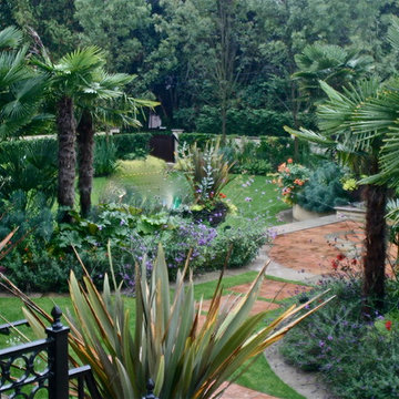 Vancouver, Shaughnessy Mediterranean Style Garden