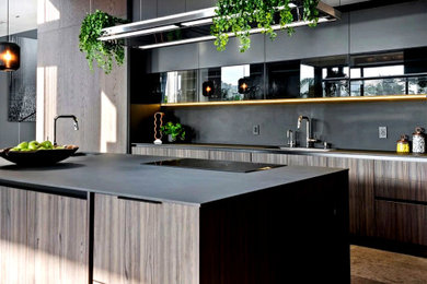 Kitchen - contemporary kitchen idea in Miami