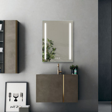 32-in W LED Bathroom Mirror,Wall Mount,Anti Fog,Dimmable