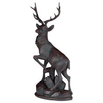 English Deer  Sculpture Facing Left