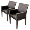 2 Belle Dining Chairs With Arms Espresso