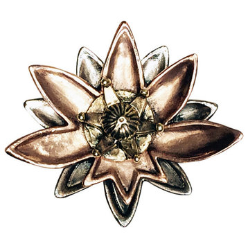 Lotus Flower Knob, 3t-Brscopsilv