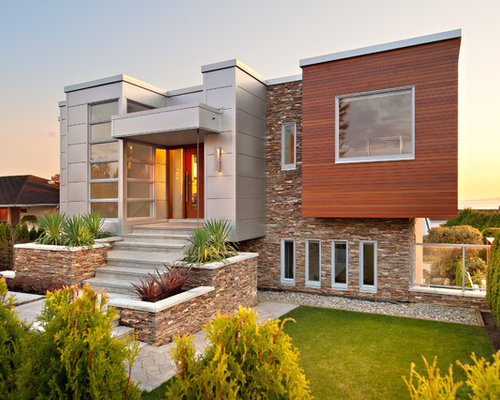 Stone Facades Contemporary Homes