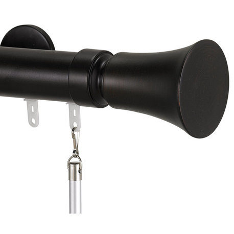 Deco Traverse Rod 2 With Tama 40 finial, Maroon, 132