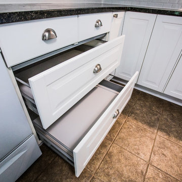 Customized Kitchen, Hand Rail, and Barnwood Entrence