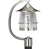 P5463-09:  Prairie Brushed Nickel One-Light Outdoor Post Mounted Lantern
