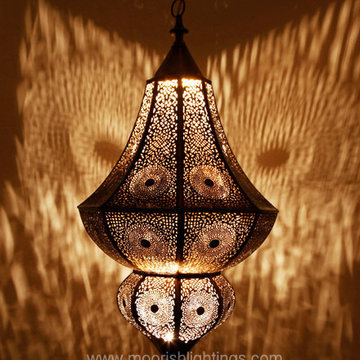 Modern Moorish Light fixture Private home California