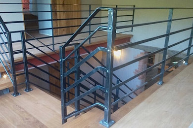 Bespoke wrought iron staircase balustrade