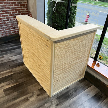 Barber shop reception desk