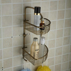 2-Tier antique barss Soap Basket TAB1010 - Bathroom Accessories