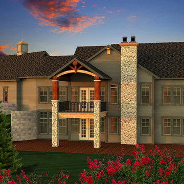 Walkout Craftsman Ranch Plan #46914LL