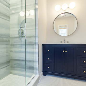Transitional and Elegant Bathroom Remodels in Clarendon Hills