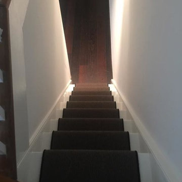 Grey Carpet to Stairs with Black Whipping