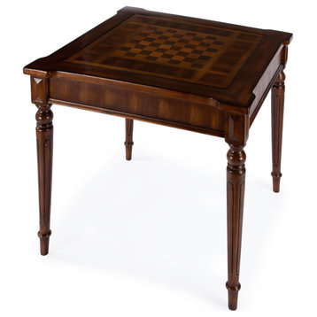 Vincent Multi-Game Card Table, Medium Brown