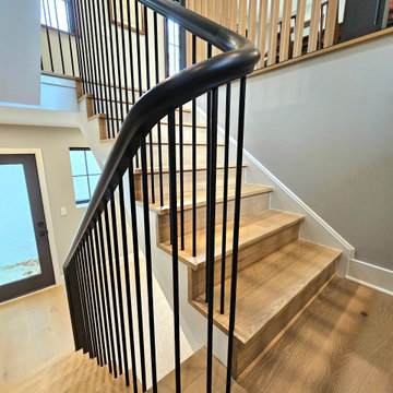 Project #115 | Staircase with Continuous Rail System Without Newels