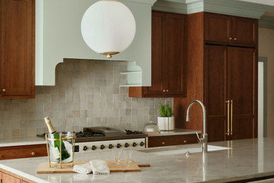 Example of a transitional kitchen design in Atlanta