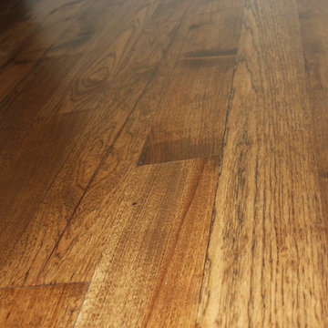 Solid hickory floors