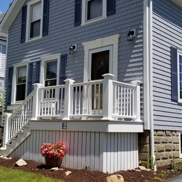 Mastic Cedar Discovery Vinyl Siding & AZEK Porch, Fairhaven, MA