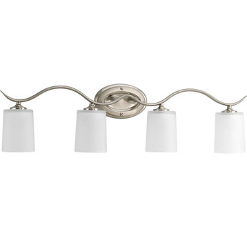 Inspire Collection 4-Light Bath Light, Brushed Nickel