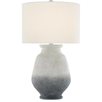 Cazalet Table Lamp - Ash Ivory, Blue, Acrylic White