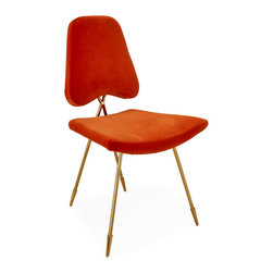 Jonathan Adler - Maxime Dining Chair, Varese Persimmon - Dining Chairs