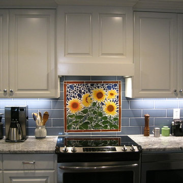 Sunflower backsplash