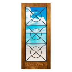 SPINA - FULL LITE EXTERIOR DOOR WITH EXPOSED ARTISTIC IRON GRILL - Windows And Doors