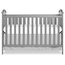 Dream On Me Bella Rose Classic Convertible Crib in Steel Gray