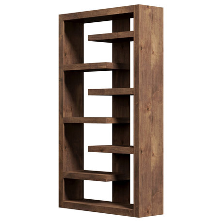 Legends Home Sausalito 72 inch high 6-shelf Bookcase, Whiskey Finish