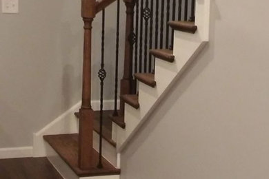 Example of a classic staircase design in New York