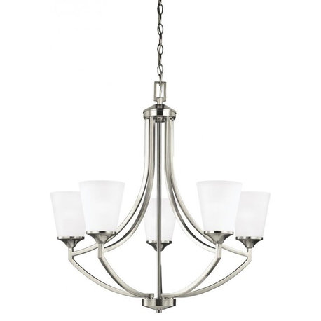 Hanford 5-Light Chandelier in Brushed Nickel