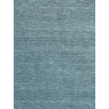 Pasargad Home Gramercy Hand-Loomed Silk & Wool L. Blue Area Rug, 8'9"x11'9"