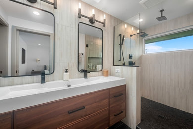 Inspiration for a 1960s bathroom remodel in Seattle