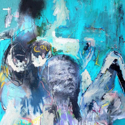 Her & Her Cats by James Green - Paintings