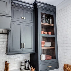 Summit, NJ &ndash; Transitional &ndash; Gray Kitchen Cabinetry - Kitchen Cabinetry